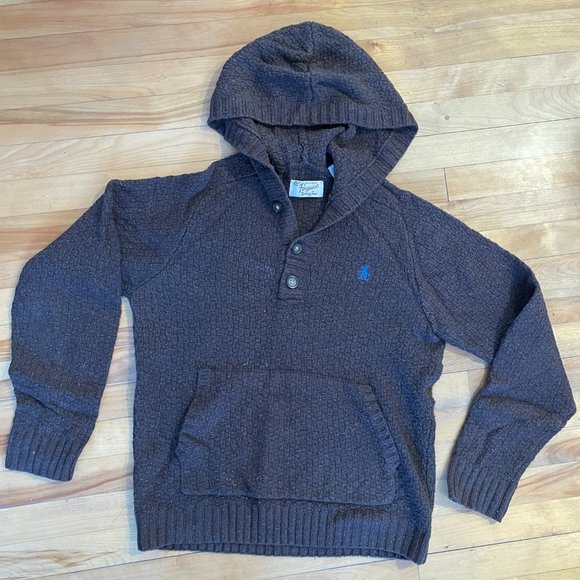 Tweed Brown Hoodie - Picture 1 of 5
